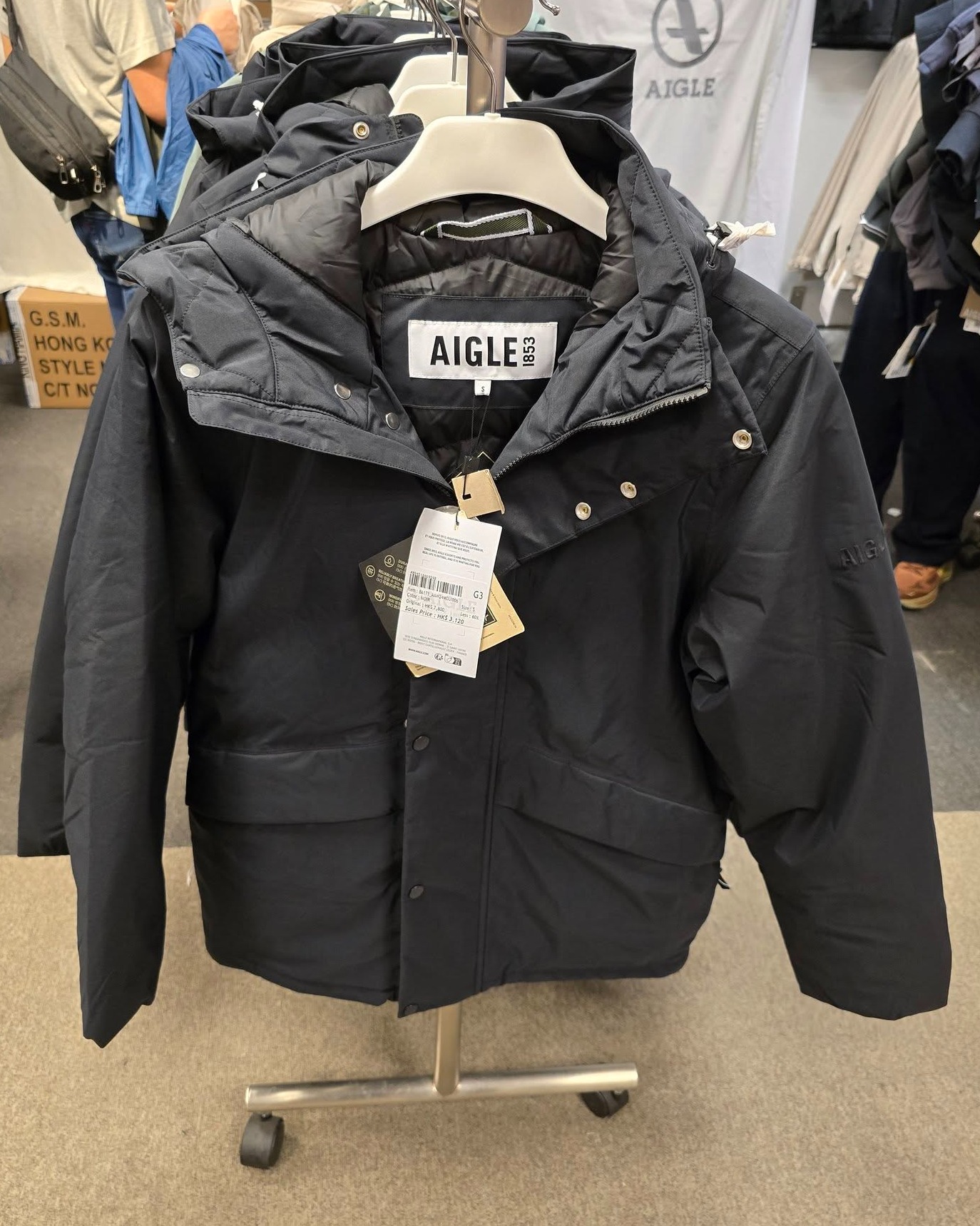 Harbour City Bazaar — AIGLE summer warehouse sale with fixed pricing on apparel and additional discounts on outerwear/accessories when buying 2+ items.