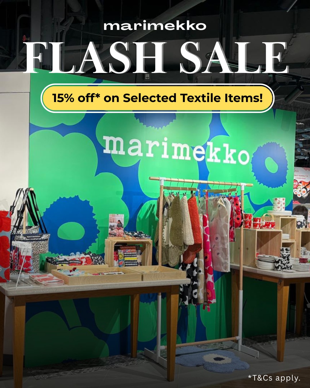 city'super: 15% off selected textile items at marimekko special sections in Harbour City…