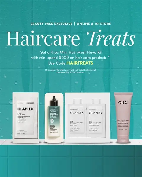 sephora: Get a 4-piece Mini Hair Must-Have Kit free with HK$500 spend on hair care…