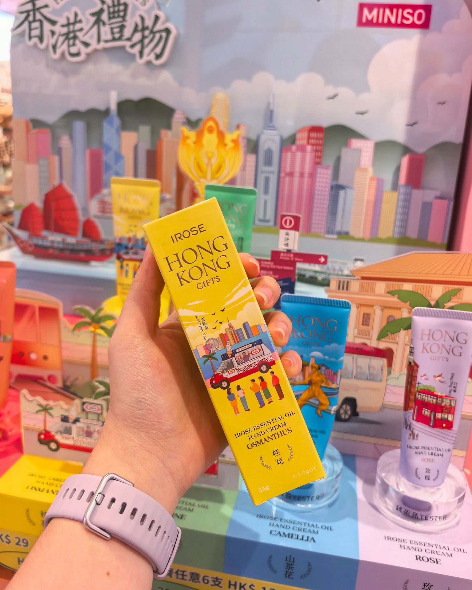 miniso — Buy hand creams at tiered pricing: 1 for HK$29, 2 for HK$49, or 6 for HK$139.