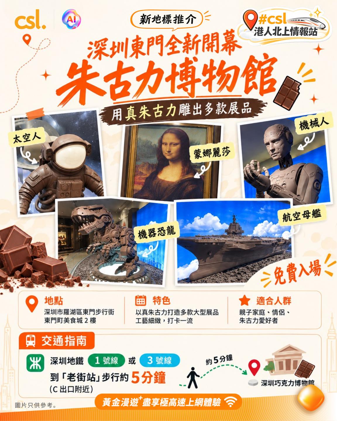 CSL customers get free Didi ride vouchers and exclusive C Buddy restaurant booking service in mainland China.