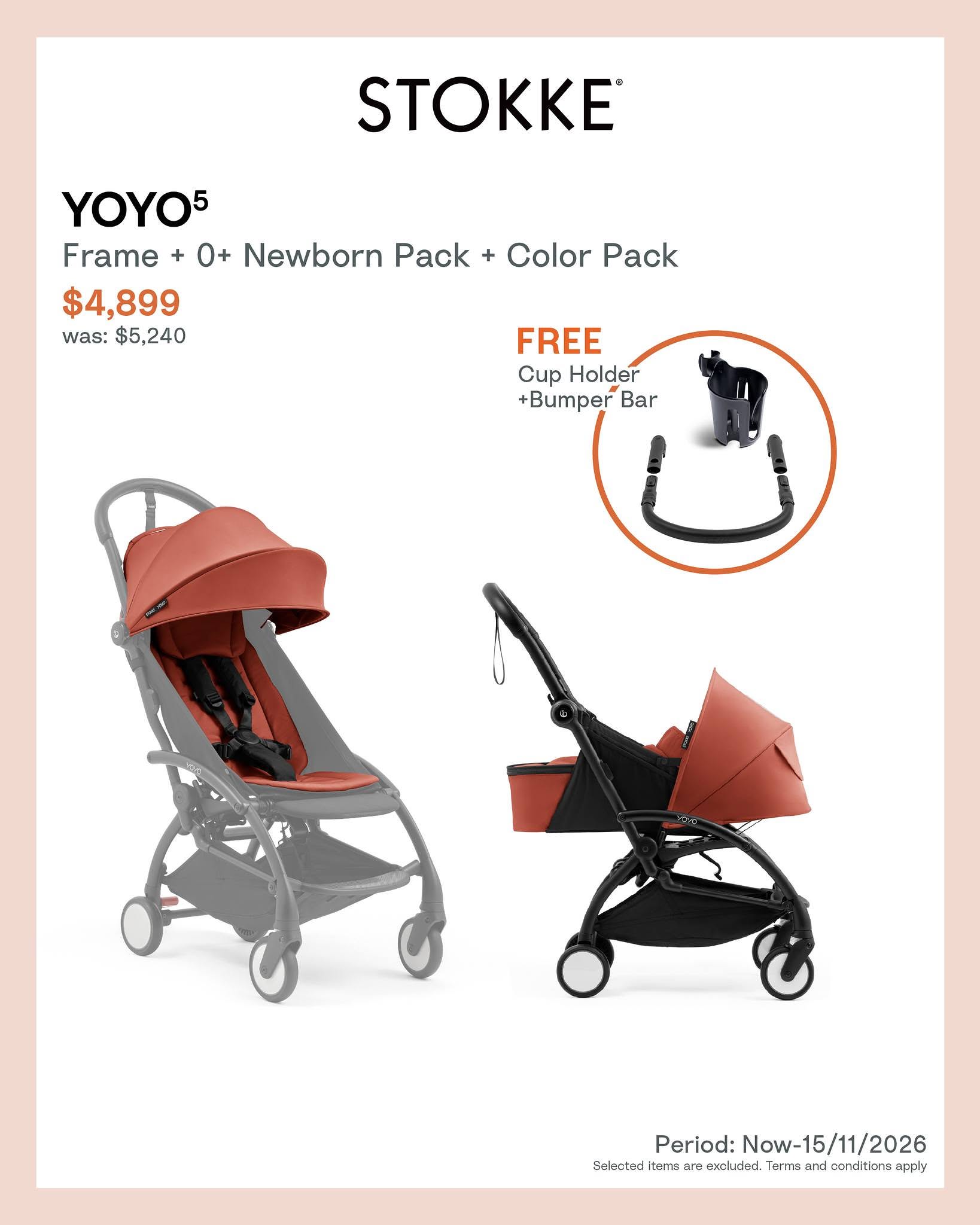 Mothercare Hong Kong — Limited-time offers on selected Stokke products (TrippTrapp, Nomi, YOYO, FlexiBath, Sleepi, Jetkids, MuTable) plus shopping privileges with Nighti bed pre-order.