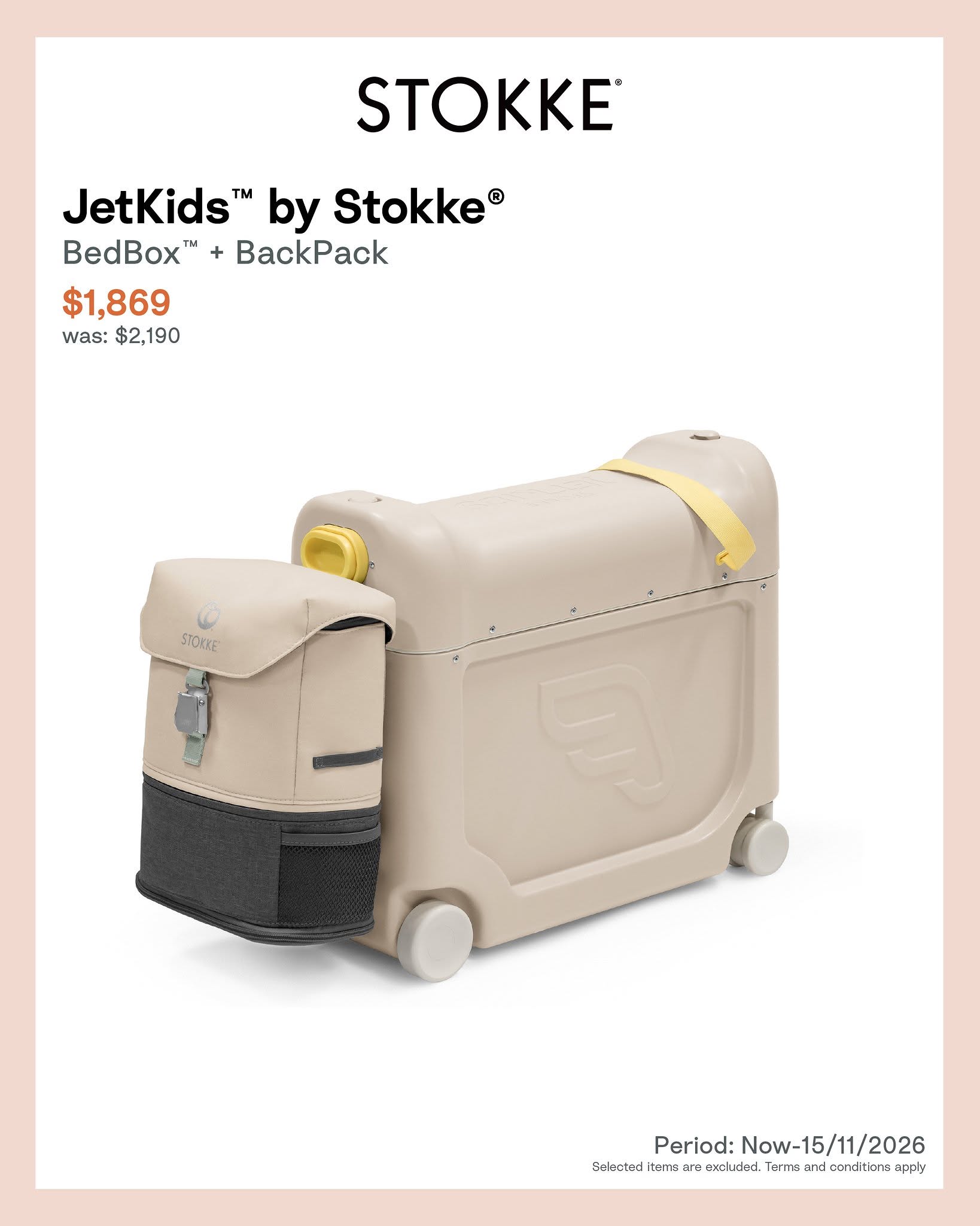 Mothercare Hong Kong — Limited-time offers on selected Stokke products (TrippTrapp, Nomi, YOYO, FlexiBath, Sleepi, Jetkids, MuTable) plus shopping privileges with Nighti bed pre-order.