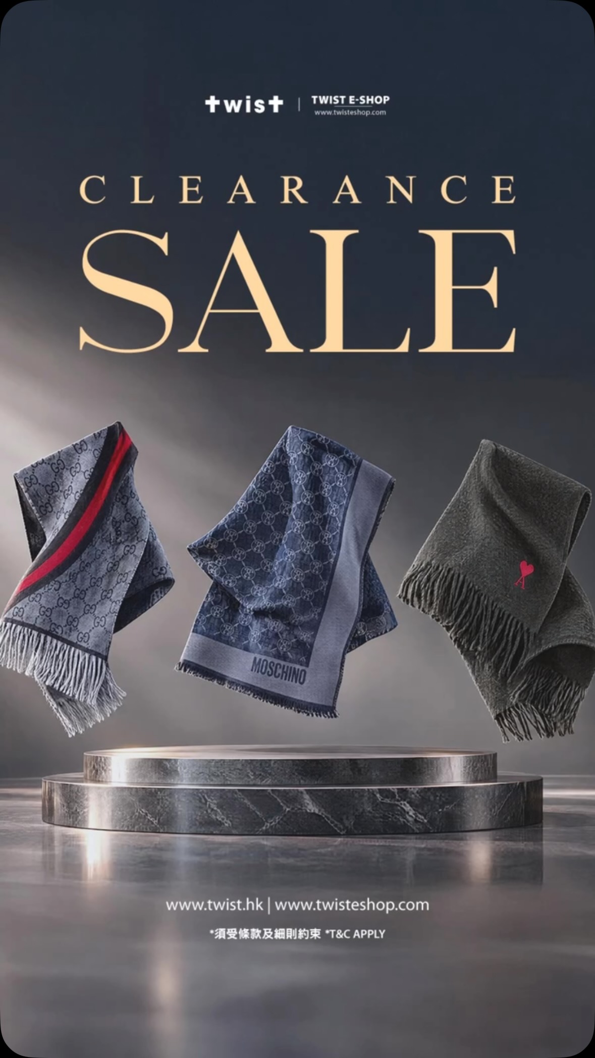 Storewide 50% off, selected designer scarves & shawls up to 70% off. Limited quantities.