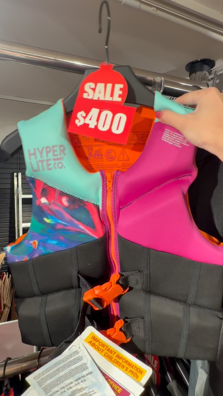 Life Jacket clearance sale with buy 1 get 1 free on selected items in-store.