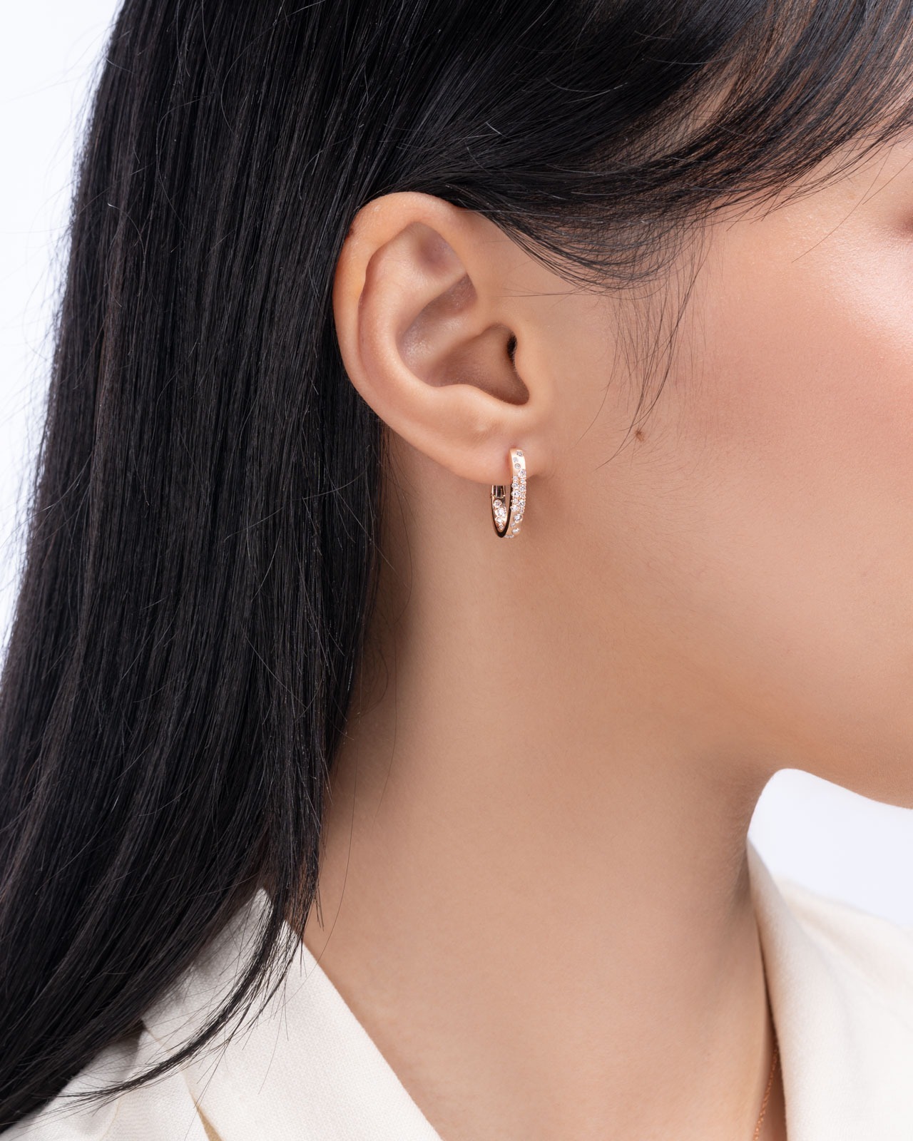 madia — Full-priced diamond earrings in the Satin Romance collection at 15% off during promotional period.