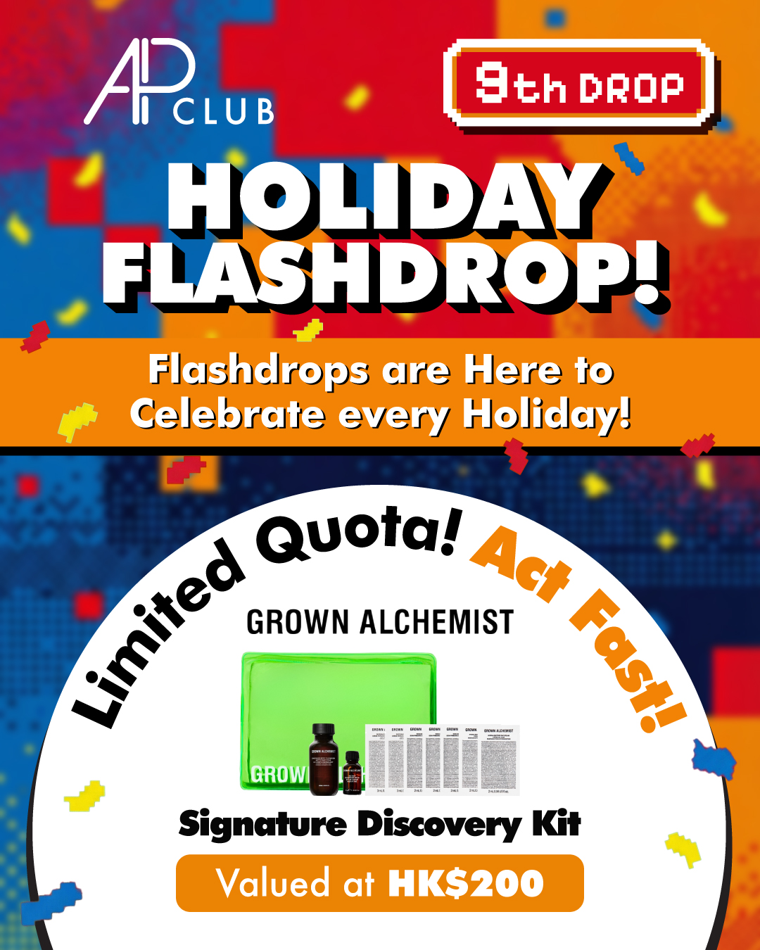 Free Grown Alchemist Signature Discovery Kit for AP CLUB members. Limited quantities available.