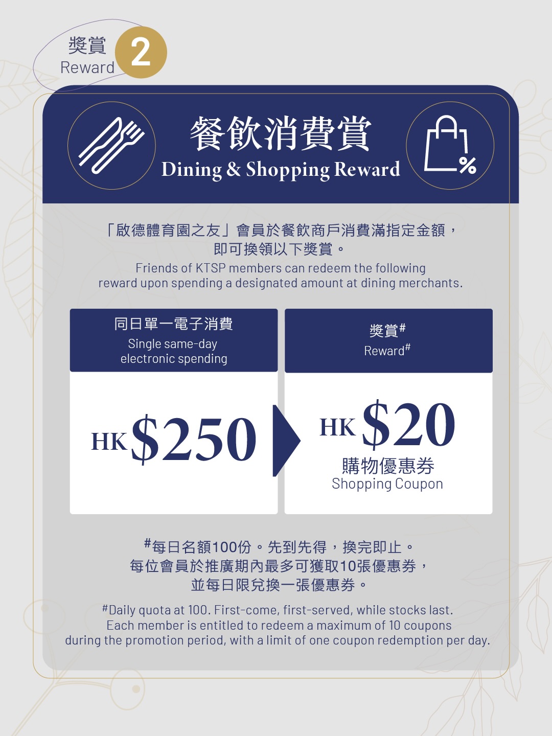 kai tak mall — Free parking up to 3 hours + HK$20 shopping coupon with HK$250 spend at designated merchants on weekdays.