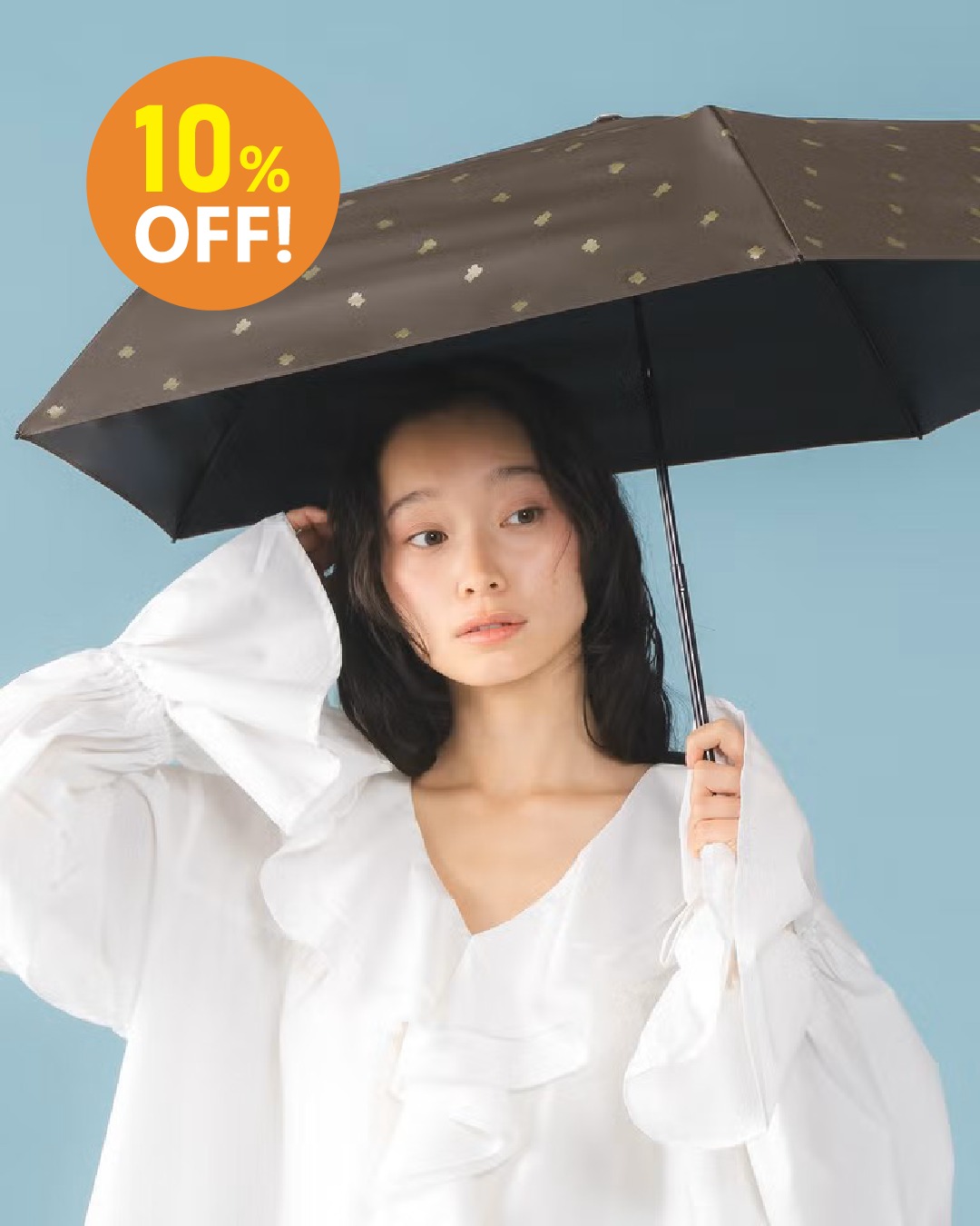 iroiro — Full-priced umbrellas from Wpc., because, and MOONBAT at 10% off from 14 Oct to 30 Nov.