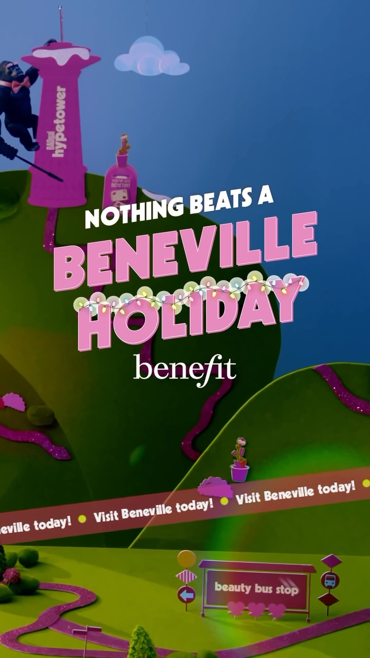 Benefit Cosmetics — Limited-time holiday beauty treasure hunt experience with free Bedazzle stickers on any purchase and optional party makeup service (HK$400 booking fee credited toward products).