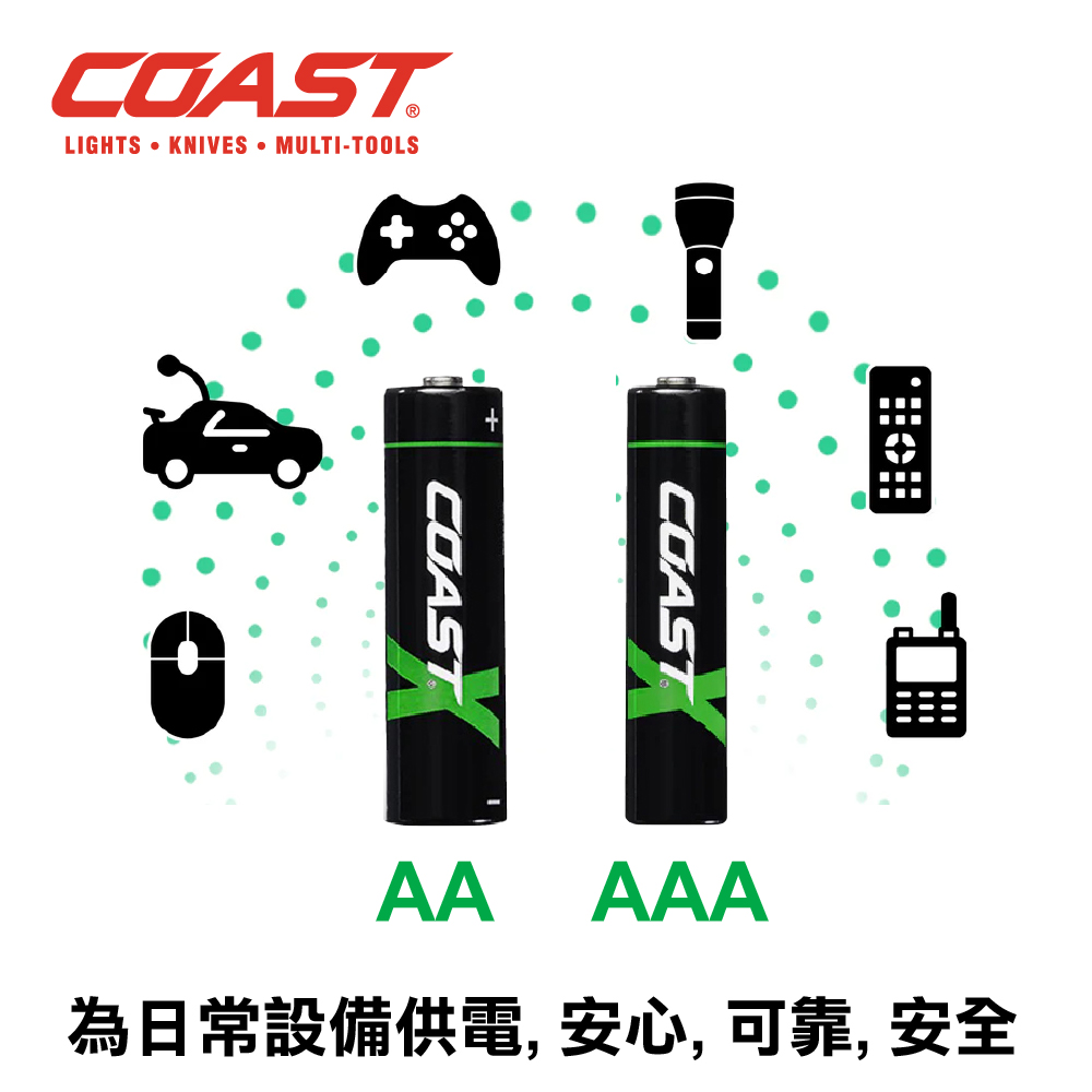 RC Outfitters — 4-pack US Coast rechargeable lithium batteries at 60% off (HK$129, down from HK$249). Members spending HK$500+ or VIP spending HK$300+ get additional 60% discount with code.