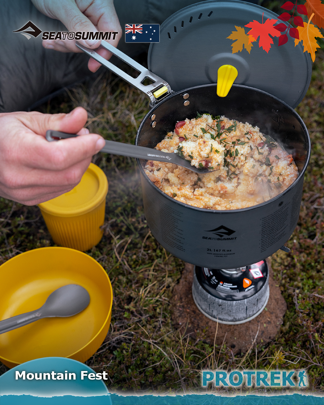 Protrek — Buy 2 Sea To Summit cooking items and enjoy 40% off. Lightweight, foldable design saves space for camping trips.