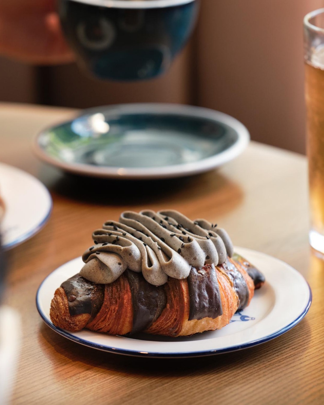 The Baker & The Bottleman — Black Sesame Mochi Croissant + Danish duo for HK$50. Limited daily stock, while supplies last.