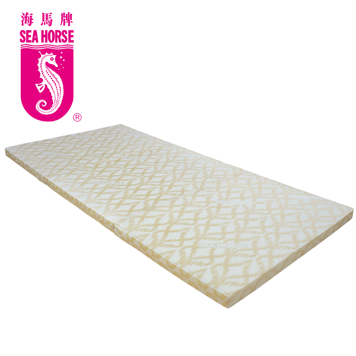 sea horse — Crystal tri-fold mattress at 35% off.