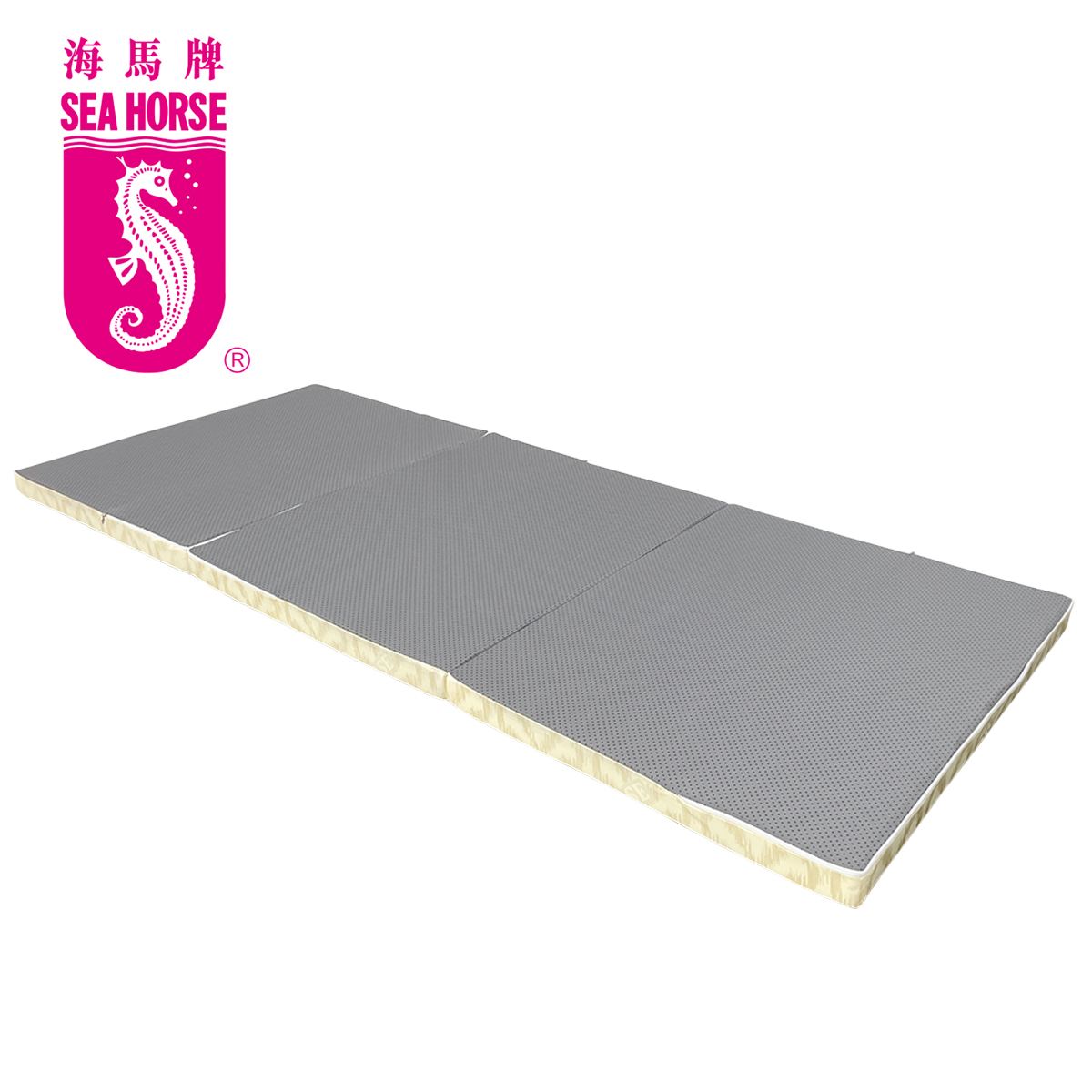 sea horse — Crystal tri-fold mattress at 35% off.