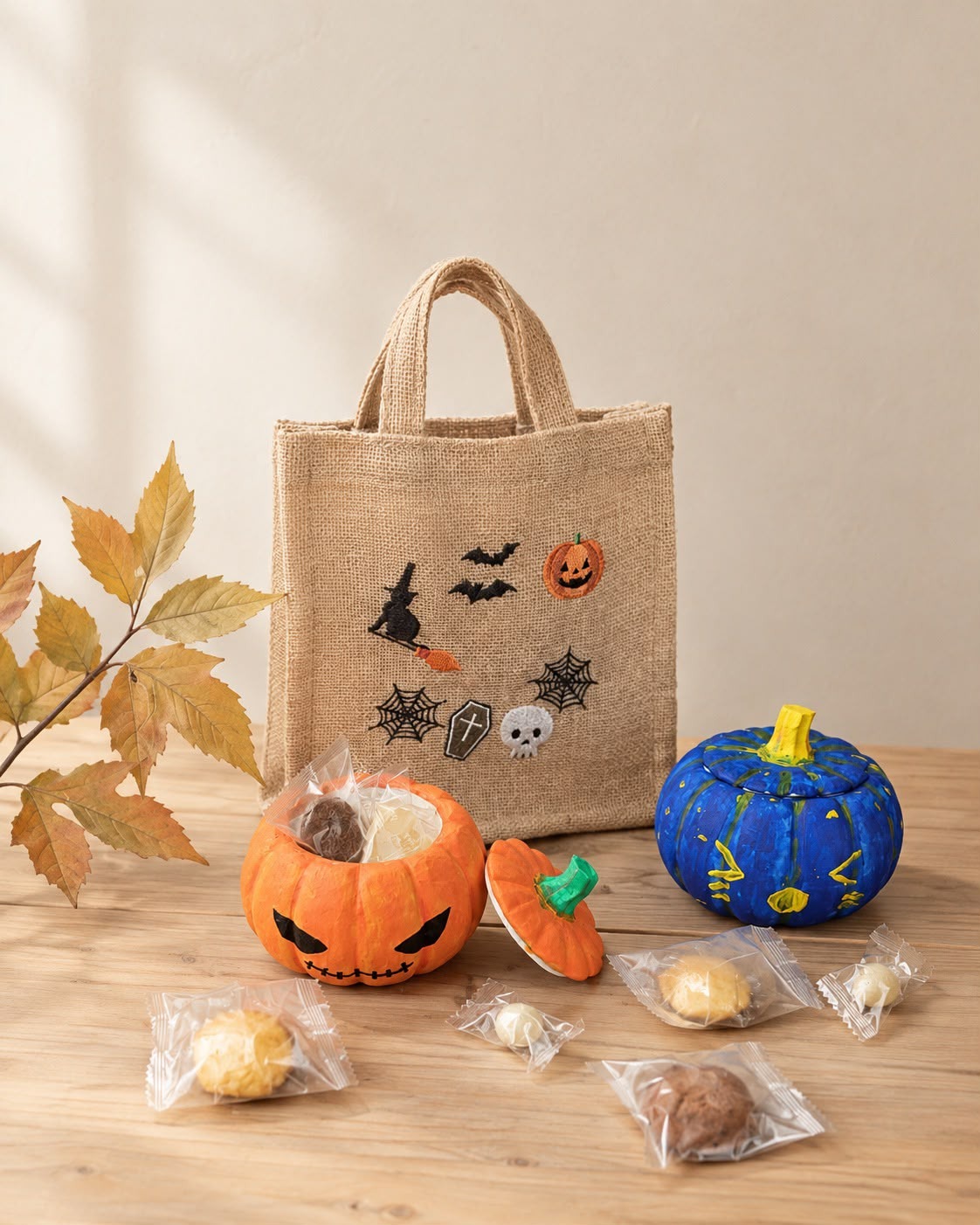 Free Halloween pumpkin storage box workshop with same-day purchase of HK$300 or more at MUJI Windsor House.