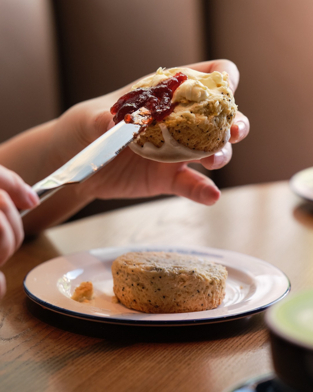 The Baker & The Bottleman — Scone & Daily Brew Set for HK$50 including scone with cream or jam plus choice of beverage.