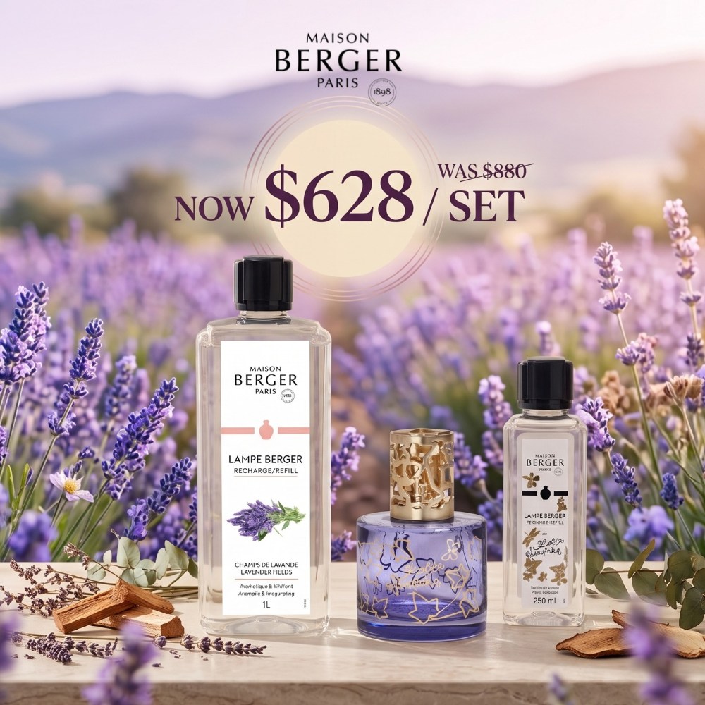 Autumn-winter fragrance bundle set: Lolita diffuser + 1000ml refill. Was HK$880, now HK$628. Mix and match over 30 scents.