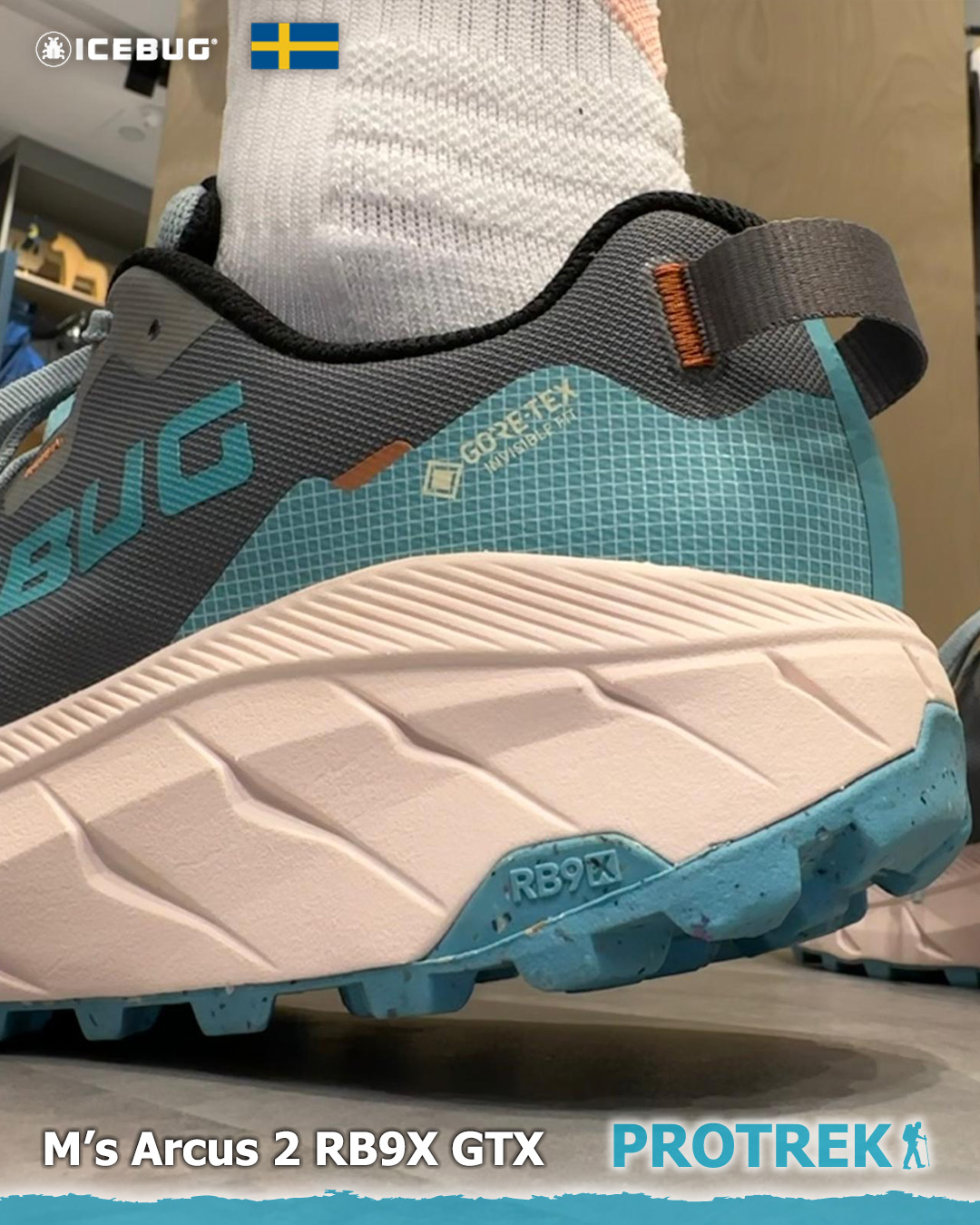 Protrek — 35% off selected Icebug RB9X hiking shoes with superior grip sole technology.
