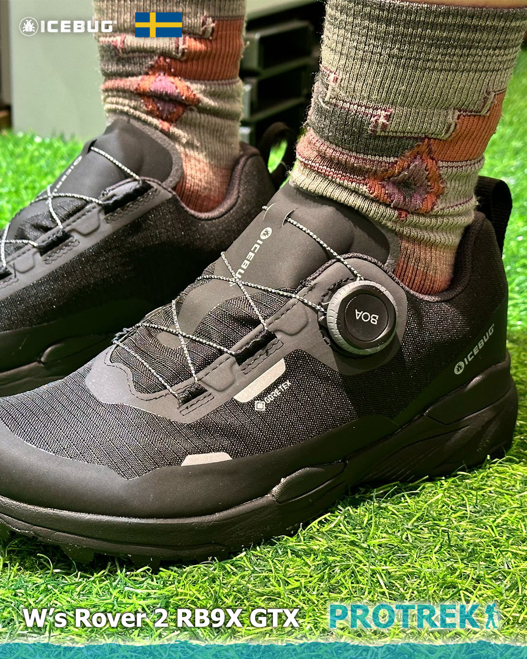 Protrek — 35% off selected Icebug RB9X hiking shoes with superior grip sole technology.
