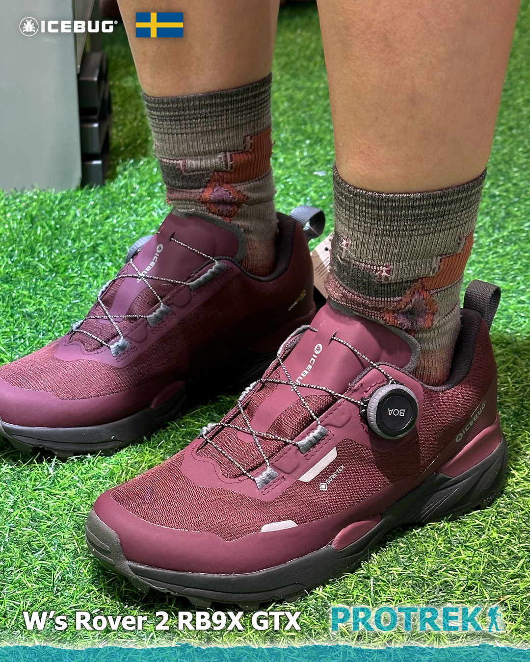 Protrek — 35% off selected Icebug RB9X hiking shoes with superior grip sole technology.