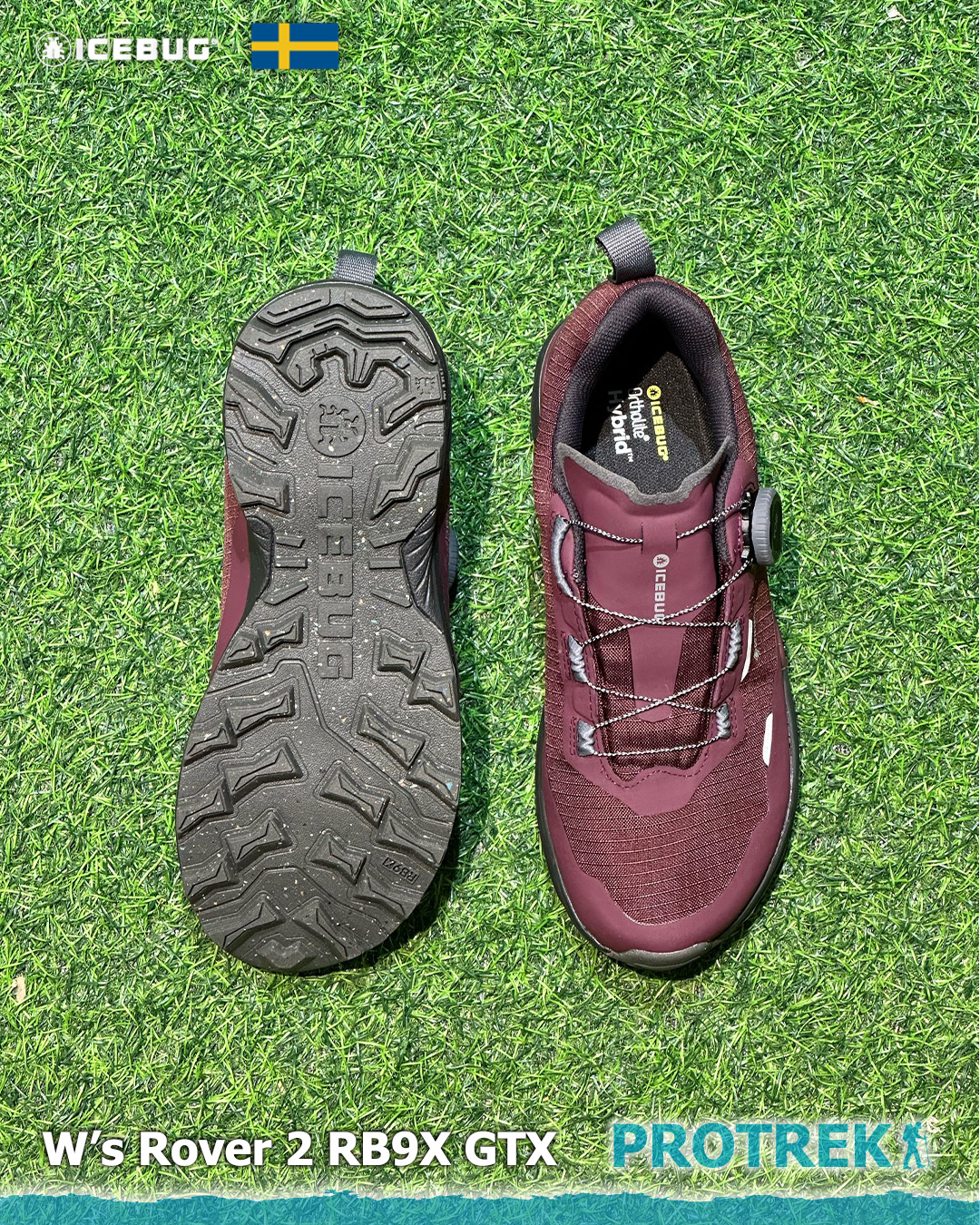 Protrek — 35% off selected Icebug RB9X hiking shoes with superior grip sole technology.