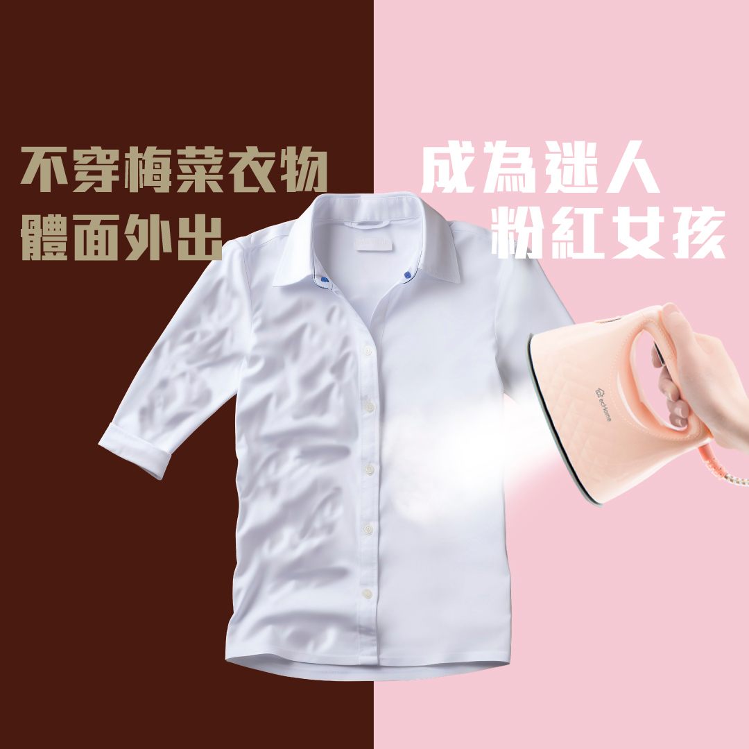 echome — 15% off pink steam iron at HK$169.9 after discount.