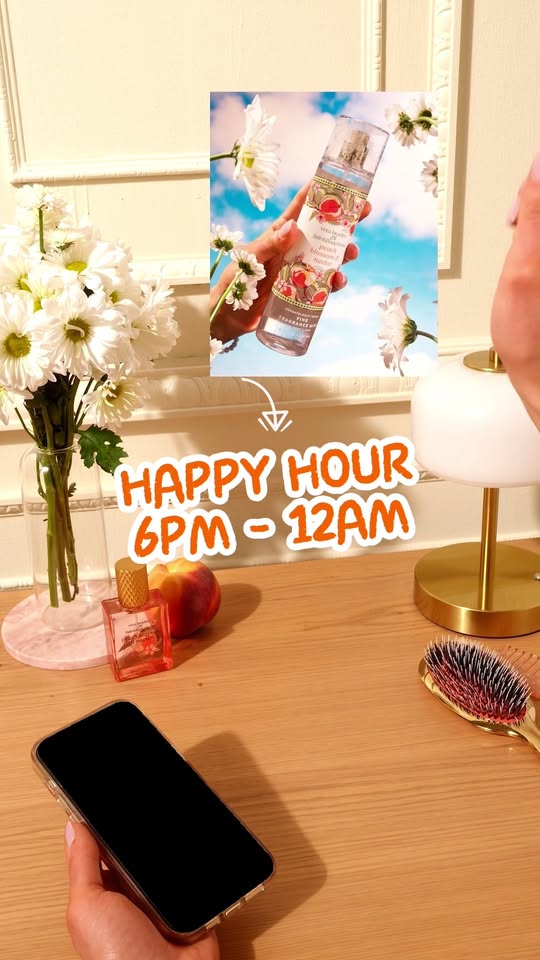 bath & body works — Limited-time online exclusive happy hour offering body care from HK$68, 3-wick candles for HK$118, and hand soaps for HK$48 between 6PM–12AM.