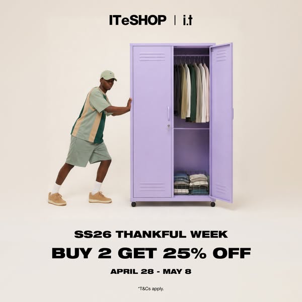 ITeSHOP: Buy 2 designated items and enjoy 25% off during the thanksgiving sale