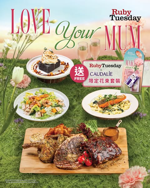 Ruby Tuesday: Mother's Day special menu bundle with four curated dishes available for dine-in