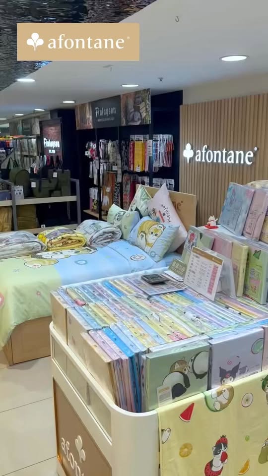 A-FONTANE 雅芳婷 — AEON exclusive bedding sale with cartoon designs starting from HK$199-$342. Limited-time offer until May 28.