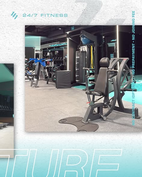 24/7 fitness — Free trial experience session for new members at the newly opened To Kwa Wan branch.