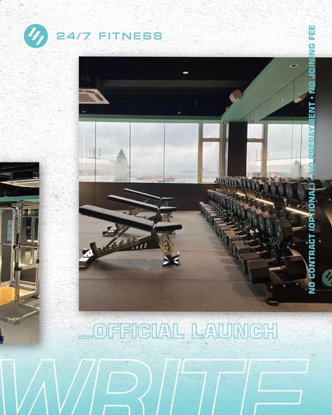 24/7 fitness — Free trial membership available for new members at the newly opened Cheung Chau branch.