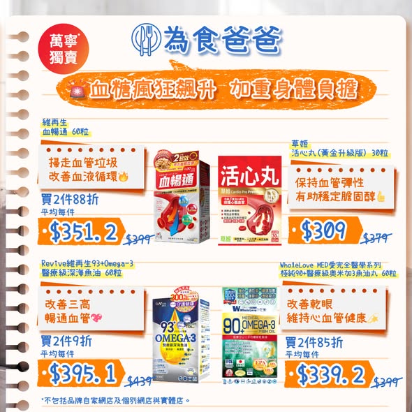Mannings — Father's Day promotion featuring selected liver care and blood sugar management products at Mannings. Valid until June 25, 2026.