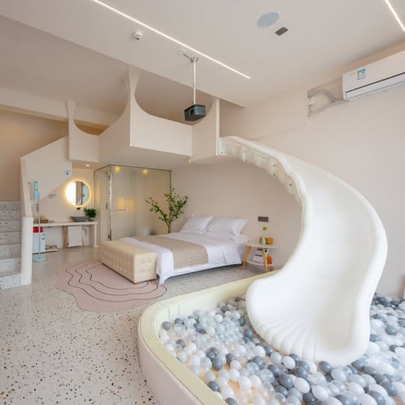 Trip.com — Beachfront rooms with breakfast starting from HK$727 per night; family rooms with slides from HK$11XX.