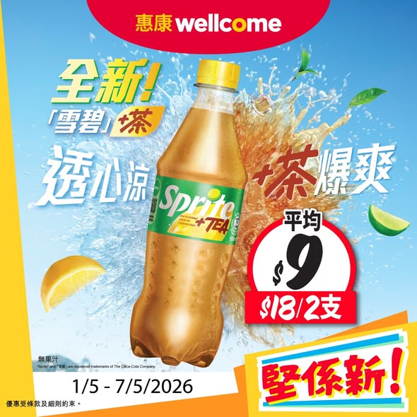 Wellcome — Multiple promotional offers including bundle deals on ice cream (20% off), discounted beverages, and purchase incentives with free items.