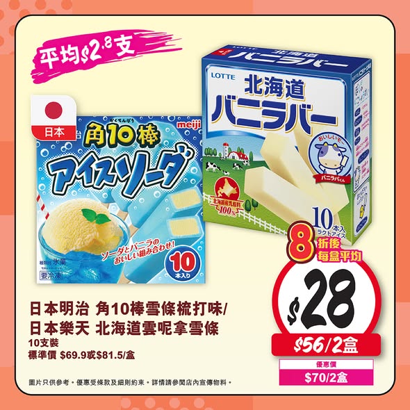 Wellcome — Buy 2 or more Japanese and Korean ice cream products and enjoy 20% off. Valid 1-7 May 2026.